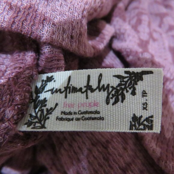 INTIMATELY FREE PEOPLE You and I Print Ribbed Highneck Top in Acai Floral Boho - Picture 14 of 14